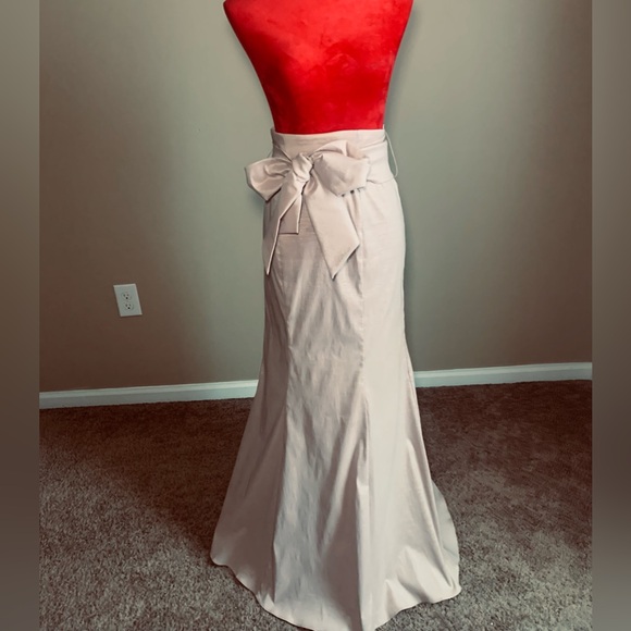 CHETTA B KHAKHI MERMAID FORMAL SKIRT - Picture 4 of 9